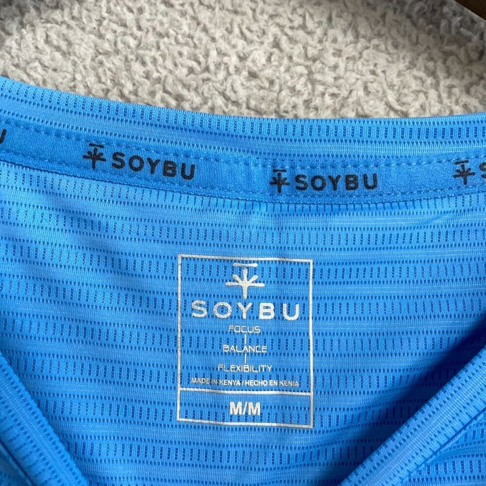 Soybu 2 pack Men's M Athletic Active Shirts Blue and Navy N0820 - Picture 4 of 6